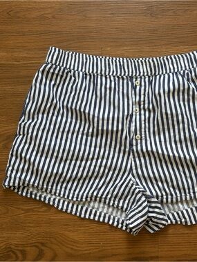 ANTHRO navy stripe boxer short